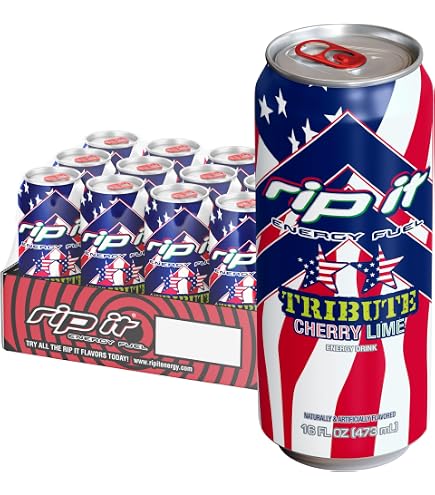 Amazon.com : Rip-It Energy Drink | Tribute Cherry Lime | Cherry
